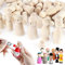 Peg Dolls Poupées à Chevilles en Bois 50pcs Figurines en Bois à Peindre Figurine Personnage pour la Peinture Bricolage Artisanat la Vie Le décoration de fête de Mariage la Décoration Anniversaire