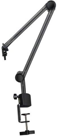 Baoblaze Brazo de micrófono, soporte de brazo de escritorio, brazo de micrófono ajustable, soporte de escritorio, brazo de micrófono, soporte de micrófono para