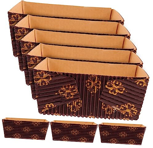 Warmhm 25stücke Papier Backformen Zum Brotbacken Kuchenpapierbecher Stapelbare Einweg Backformen Hitzebeständige Kuchenform Bäckereibedarf Für Kuchen Brot Chiffon-kuchen Kleine Kuchen Und