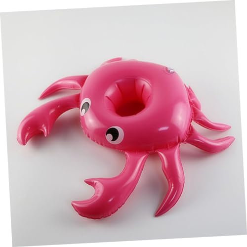 NAMOARLY 3pezzi Portabicchieri Gonfiabili Per Piscina Color Rosy Galleggianti Per Party Estivi e Adulti
