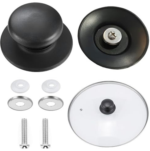 2 Stück Topfdeckelgriff,Topfdeckel Griff,Deckelknopf,Bakelit Deckel Griffe, Universal Deckelknauf,Bakelit Ersatzdeckelknöpfe,Topfgriffe Für Pfannendeckel Mit Loch Geeignet,Kasserolle,Ersatzknöpfe