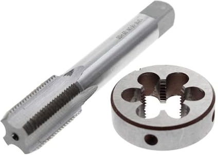 Maschinengewindebohrer mit rundem Gewindeschneider, M14 x 1,5 mm, Rechtsgewindebohrer und Rundgewindebohrer, für die Reparatur von Muttern, Schrauben, Bolzen