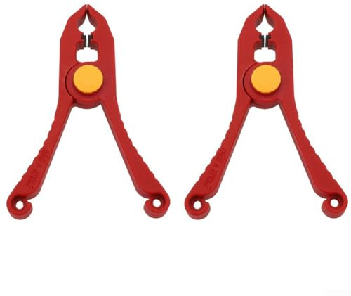 Lot de 2 colliers de serrage isolés en plastique de 15 cm à grande ouverture avec pince à ressort d'isolation de 1000 V pour électriciens