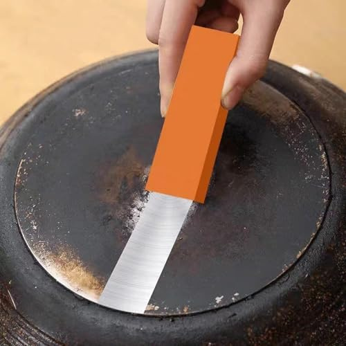 Kalk Radiergummi Für Das Bad - Innovativer Schmutzradierer Aus Naturkautschuk | Schonende Reinigung Von Armaturen, Duschkopf Und Fliesen | Inklusive Rostradierer Für Metall