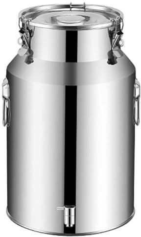 Stainless Steel Bucket Food Grade 5-120 L Seal Milk Transport Can Wine Pail Bucket Tote Jug Oil Barrel Tank for Milk Wine and Oil Etc,Capacity-88L