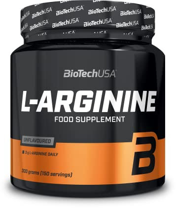BioTechUSA L-Arginine | Aminosäurepulver | Förderung der NO-Produktion | Ideal für Athleten und Bodybuilder | Zucker- und fettfrei | 300 g | Ohne Geschmack