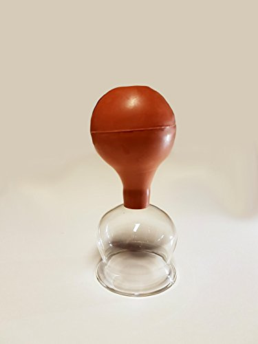 Schröpfglas mit Saugball 6 cm