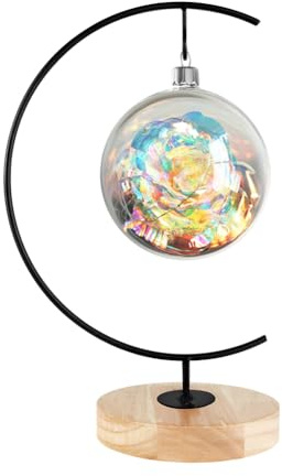 Fosinz Support à Plante Suspendue Bois en Fer pour Suspendre Un Terrarium en Verre, Globe, Ornement de Noël et décoration de Mariage à la Maison
