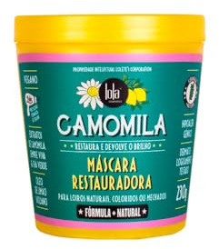 Lola Cosmetics - Haarmaske CAMOMILA - Restaurierende Pflege - Unisex - 230G - Intensive Feuchtigkeit und Schutz für blondiertes Haar!