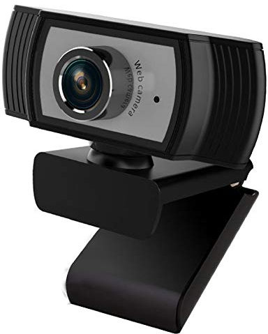 Heden Webcam HD, Appels et Enregistrements Vidéo Full HD 1080p, Gaming Stream, Deux Microphones, Petite, Agile, Réglable, PC/Mac/Portable/Tablette/Chromebook - Noir