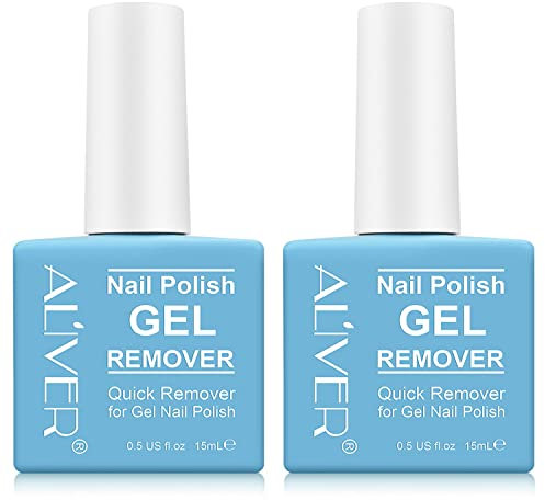 Gel Nail Polish Remover, 2 Pcs Fast Gel Polish Remover, Easily Removes Nail Polish within 2-4 Minutes - No Need for Foil, Soaking or Wrapping,15ml