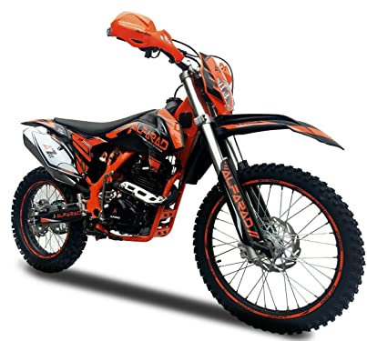 RV-Parts 250ccm Dirtbike Vollsross Enduro Pitbike Crossbike Cross 20,5 PS 21/18 Zoll Orange