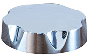 Bouton rotatif pour siphon de baignoire - Bouton rotatif - Chromé