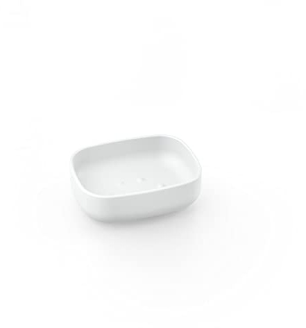 Porta Sapone da Appoggio Bianco in Resine Termoplastiche Mod. Pod