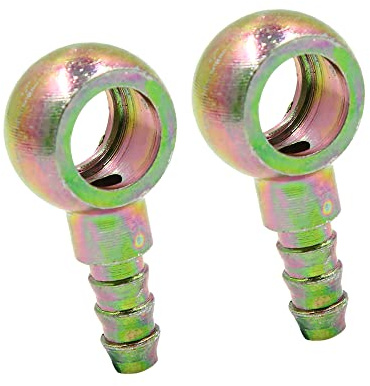 A ABSOPRO 6mm ID Tuyau Barbillon 12mm Banjo Raccord Carburant Ligne Adaptateur (Ensemble de 2)