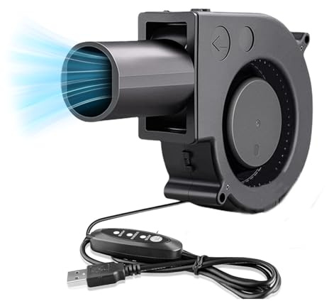 9733 97mmx33mm DC 5V USB-fläkt Borstlös Kylfläkt, Tyst 97mm Mini-USB-fläkt med Hastighetskontroll för Mottagare DVR modem AV-skåpkylning