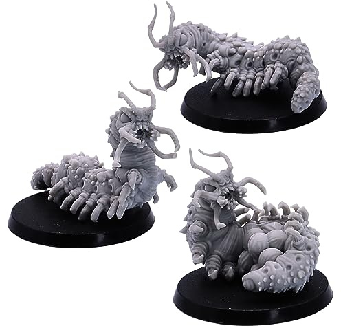 Carrion Bug Miniatures – 3 Insectoid Monsters for Tabletop RPGs & Wargames | 28mm Scale Dungeon Creatures | Compatible with DnD, Pathfinder | Epic Miniatures Licensed | Resin Unpainted Figures