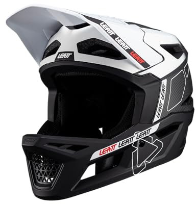 Leatt Downhill MTB-Helm 6.0 Gravity Carbon Weiß Gr. L