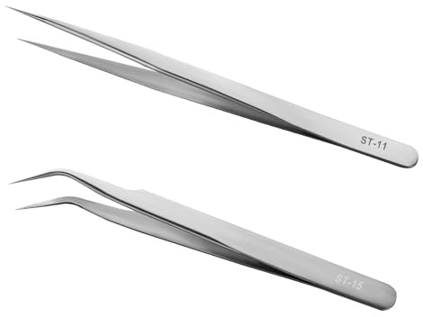 Ainiv 2PCS Präzisionspinzette