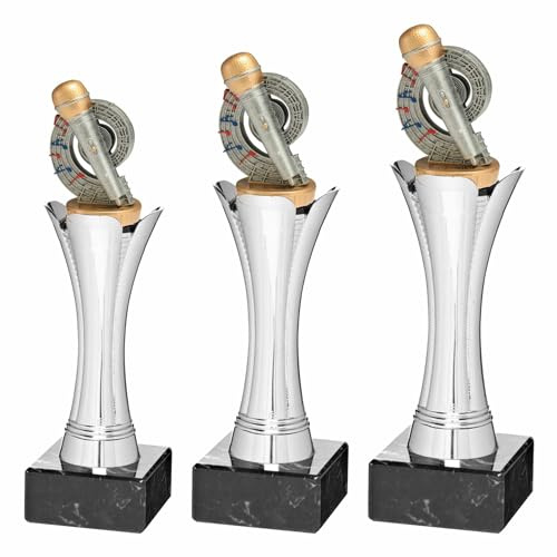 Generico Coppa Trofeo Karaoke Completo di Personalizzazione