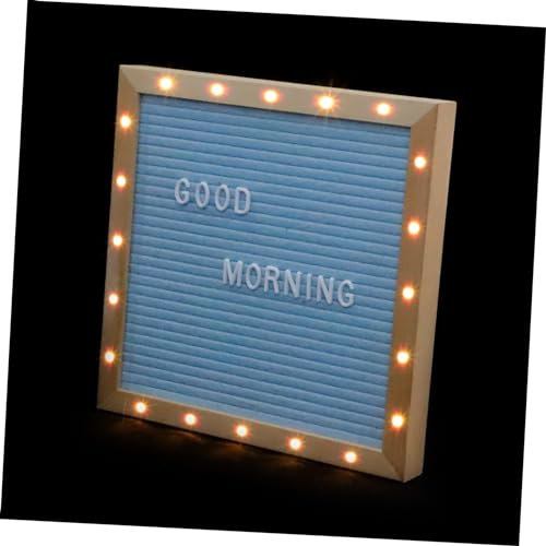 EXCEART Beleuchtete Anschlagtafel Filz Kreative Brief Message Board Für Home Decor