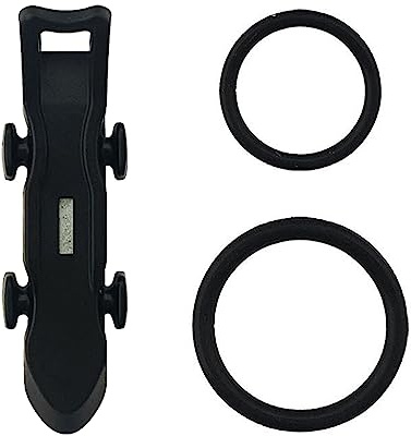 LERONO Angelruten-Haken-Halter, Angelköderhalter für Rute, 2 Gummi-O-Ringe, Angelhaken-Halter, Werkzeuge, Fischhaken, Schutz, Angelausrüstungs-Organizer