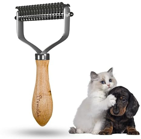 Shedding Tool – Undercoat Rake and Deshedding Brush for Pets, Detangling Brush, Grooming Comb, Cat Brush, Dog brush for Shedding LTANIOLAK