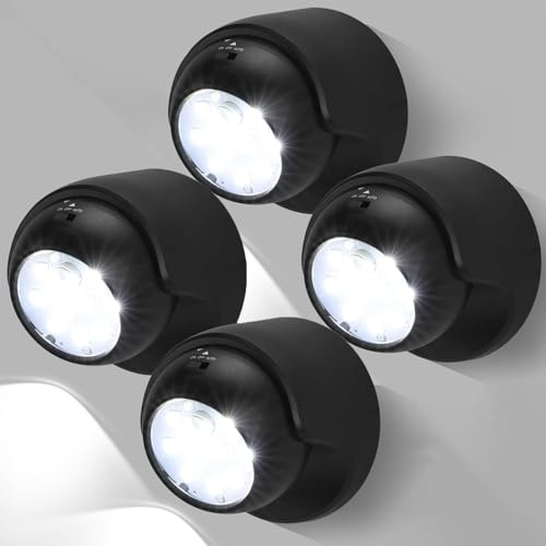 Motion Sensor Outdoor Lights, Outdoor Motion Sensor Light Battery Operated Wireless Waterproof Motion Detector Security Wall Light Auto On Off for Porch Stair Hallway Garage Wall Shed (4)