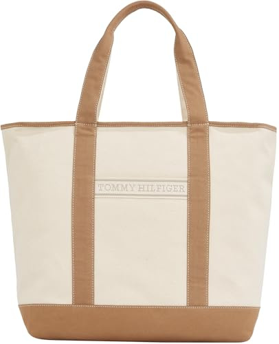 Tommy Hilfiger Damen Tote Bag Tasche Summer Canvas Tragetasche