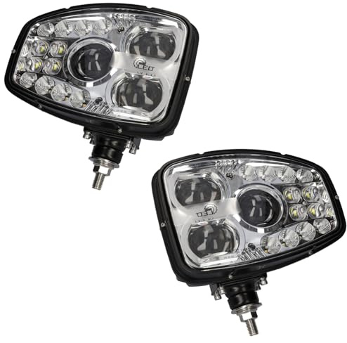SAMETRUCK LED Zusatzscheinwerfer Set Fahrzeugscheinwerfer 12V 24V Kran Traktor Stapler NFZ