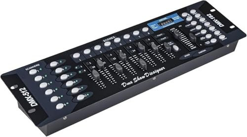 DMX 512 LUCI CONTROLLO MIXER CONTROLLER LUCI DISCO EFFETTO CONSOLE DJ DISCO192