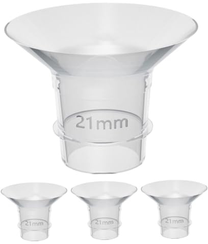 TOYANDONA 4stücke Silikon-flanscheinsätze für Milchpumpen Kleine Ersatzflanscheinsätze Transparente Inserts für Tragbare und Elektrische Pumpsysteme