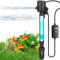 BAITAI Aquarium Sterilizer with Timer, 40.5CM Fish Tank UV Light and Pump for 80-200L Freshwater and Saltwater Tanks, Green Water Killing Machine with Safe Light and Dual Installation Options
