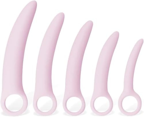 Set de 5 Dilatadores Vaginales Progresivos de Silicona Hipoalergénica-aa53454