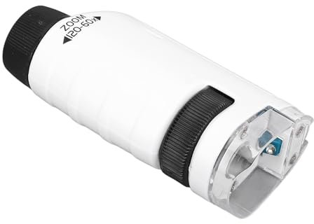 Tragbares Mikroskop, 60–120 X HD, Optische Linse, Handtaschenmikroskop mit LED-Licht für Tägliche Beobachtungsaufnahmen