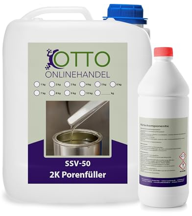 SSV-50 Porenfüller Epoxidharz 10,5 KG Steinteppich Steinboden Treppe 2-komponentig transparent