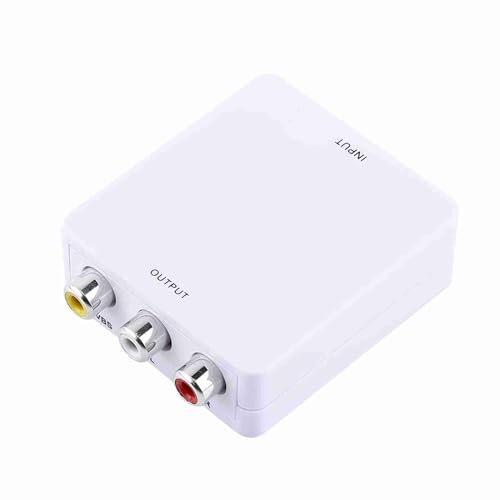 Entrada HD en el Adaptador Sincronizado y Sirviente de Video Interfaz Multimedia de Alta Definición 1.3 Convertidor para Configuraciones Profesionales (White)