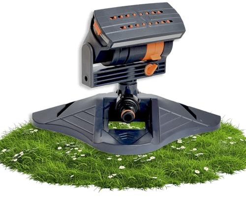 behone Gartensprinkler,16 Düsen Rasensprenger zur Gartenbewässerung,Gartensprenger,Automatisches Schwingen Viereckregner zur Bewässerung,Gardena rasensprenger,Rasen bewässerungssystem
