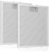 2 Pack 5-Layer Aluminium Cooker Hood Filter, 320x260mm, Metal Grease Filter Aluminum Mesh Hood Vent Filter Replacement Compatible with Many Leading Range Hoods