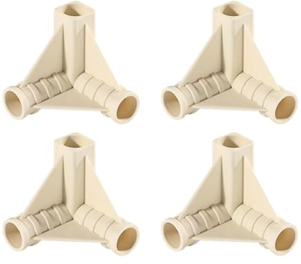 MERIGLARE 4 Stück Zeltstangenverbinder Pflanzenzelt Verbinder Zeltrohr Steckverbindungen Ersatzteile Aus Langlebigem PP für Praktische Anwendungen für Camping, Höhe 6.1 cm