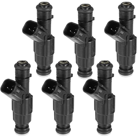 Aputoxz Fuel Injectors 0280155923 12559036 for Cadillac DeVille, Pontiac Bonneville, Eldorado - 6 Pcs Set - 4.6L V8 - High Impedance Coil, Direct Replacement