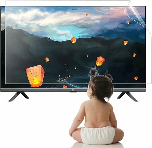 CWCQGH TV Screen Protector for Eye Protection, Anti Glare/Anti Blue Light Filter Film for LCD, LED, 4K OLED & QLED HDTV (60 in 1327 X 749mm)