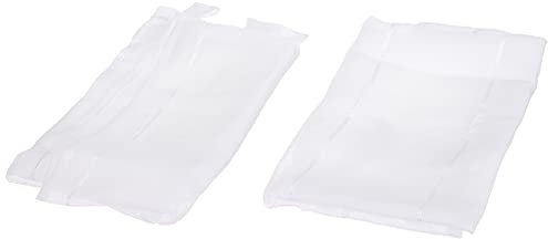 douceur d'Intérieur coppia tenda con passanti scovolini poliestere, Poliestere, White, 120x60 cm