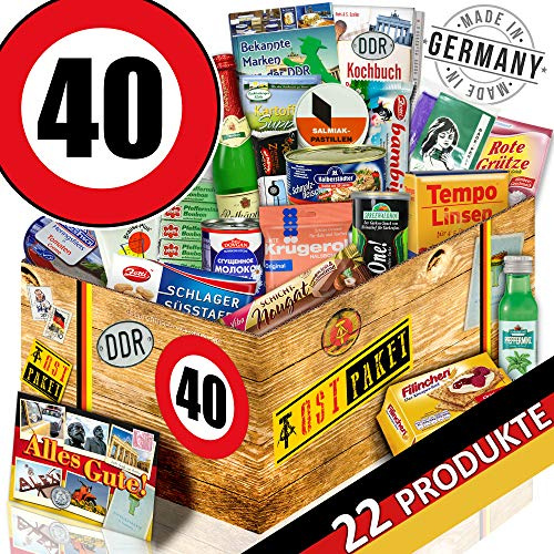 Geschenkset Spezialitäten/DDR Produkte/Geburtstag 40 / Geschenkbox Freund
