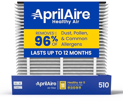 AprilAire 510 Replacement Filter for AprilAire Whole House Air Purifiers - MERV 11, Clean Air & Dust, 31x28x4 Air Filter (Pack of 1)