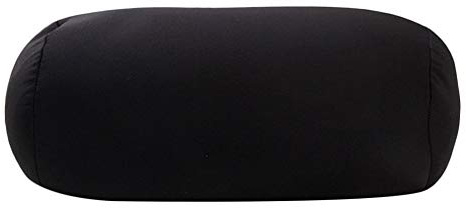 Uministyle Roll Cushion Micro Bead Travel Beanie Pillow Microbead Pillow Neck Bloster Lendenwirbelkissen (schwarz)