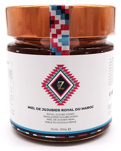 Miel de Sidr Maliky de Marruecos Puro Jujubio Crudo Sidr Honey Royal 300 g - Natural - Estimulante. Energízante. producto de calidad, para una salud reforzada y un cuerpo más fuerte.