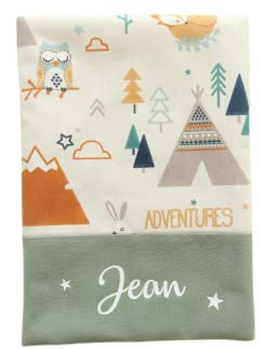 Protège carnet de santé personnalisable, cadeau personnalisable, cadeau de naissance personnalisé pour garçon - Montagne
