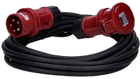 Voxura CEE-Kabel Verlängerungskabel Starkstromkabel 5-polig 400V H07RN-F 5G 1,5 16/5 16A IP44 Starkstrom 10m