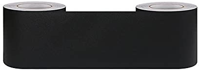 KeZheXi Tapetenbordüre Selbstklebend schwarz 5x1000CM für Badezimmer Wohnzimmer Küche Verdicken PVC Dekorative Bordüre Abnehmbare Wasserdicht Taille rahmen Wandtattoo